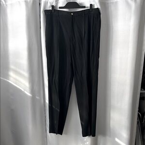 Men's Tommy Bahama Black Pleated Trousers